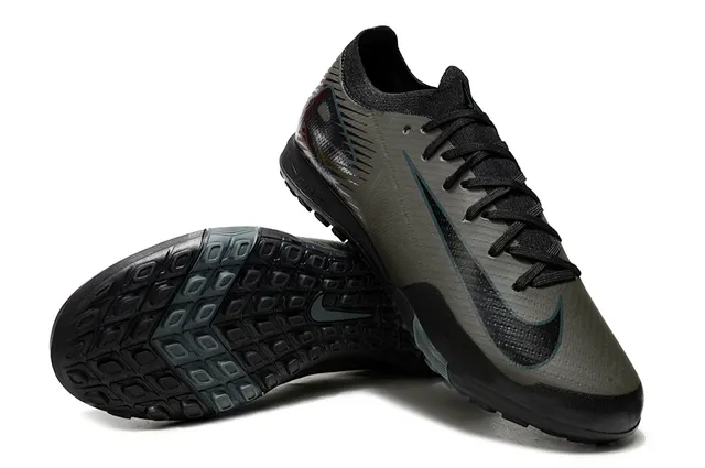 Nike Preto Cinza Baixo Corte Superior Sintético Colar Ajuste Dinâmico Sapatos de Futebol Indoor 4