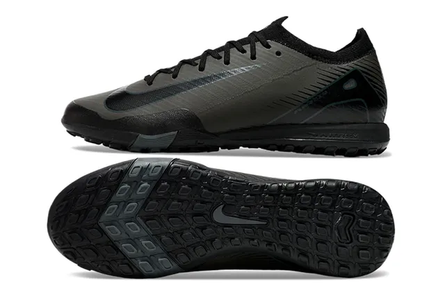 Nike Preto Cinza Baixo Corte Superior Sintético Colar Ajuste Dinâmico Sapatos de Futebol Indoor 6