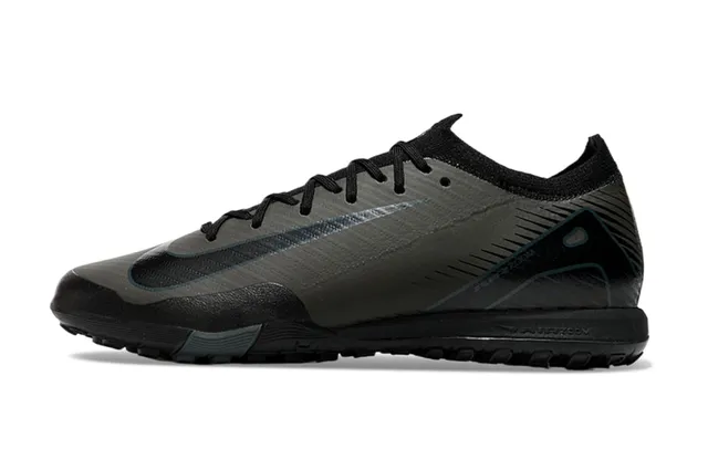 Nike Preto Cinza Baixo Corte Superior Sintético Colar Ajuste Dinâmico Sapatos de Futebol Indoor 7