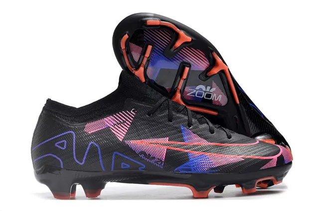 Nike Chaussures de football terrain ferme noir multicolor collet de type chaussette graphiques d'art linéaire géométrique 1