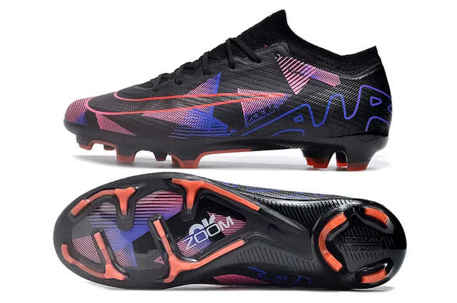 Nike Chaussures de football terrain ferme noir multicolor collet de type chaussette graphiques d'art linéaire géométrique 6
