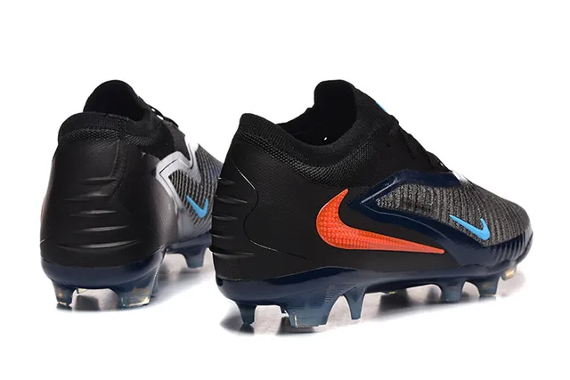 Nike Sapatos de Futebol Preto Navy de Corte Baixo com Upper de Knit e Laço Assimétrico para Terra Firme 5