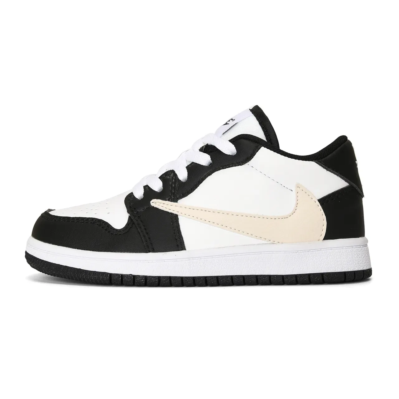 Nike Black Orange Low-Top Leather Upper Lifestyle Sneakers 15