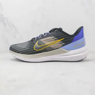 Nike কালো বেগুনি ইঞ্জিনিয়ার্ড নিট আপার টোনাল স্ট্রাইপড প্যাটার্ন রানিং জুতো