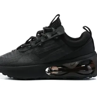 Nike أسود شفاف أحادي اللون شبكة أعلى مرئي كعب Air Unit أسلوب حياة أحذية رياضية
