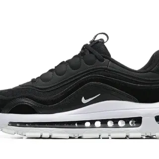 Nike أسود أبيض الجزء العلوي المطبق مرئي طول كامل Air Unit أحذية رياضية نمط حياة