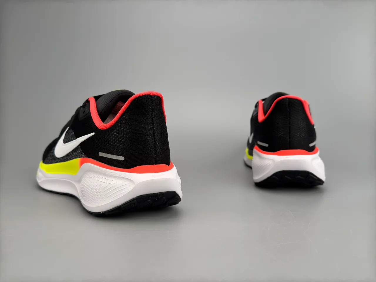 Nike Noir Jaune Matière Tressée Ingénierisée Supérieure Air Zoom Amortissement Chaussures de Course 4