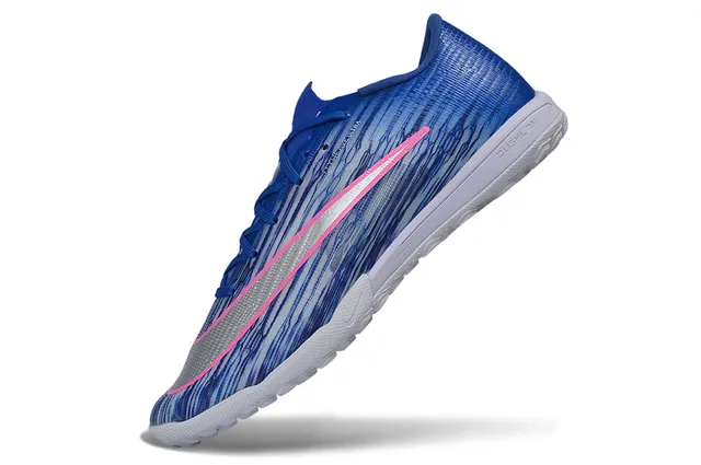 Nike Blue Pink Flyweave Upper Outsole Turf Soccer Shoes 3