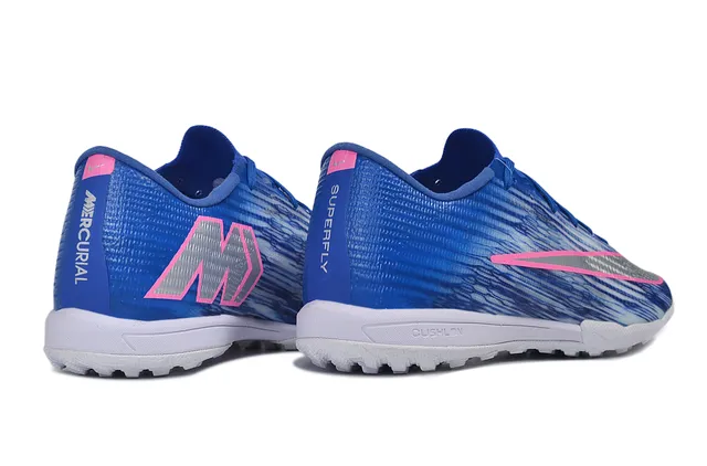Nike Blue Pink Flyweave Upper Outsole Turf Soccer Shoes 5