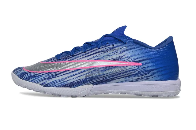 Nike Blue Pink Flyweave Upper Outsole Turf Soccer Shoes 6