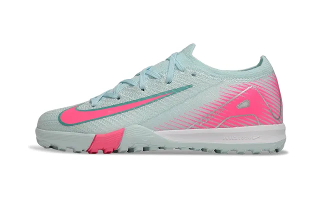 Nike Blue Pink Knit Upper Dynamic Graphic Overlay Turf Soccer Shoes 6