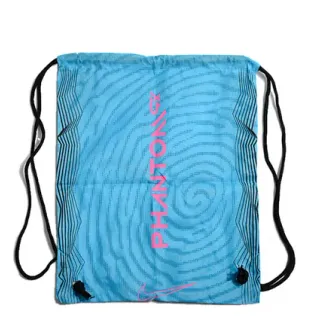 Nike Bleu Rose Léger Tissu Synthétique Texture à Motif Tourbillonnant Sac