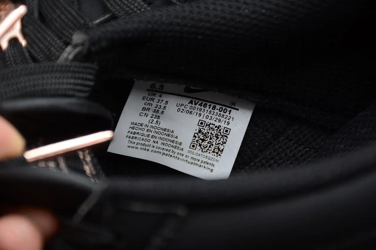 Nike Cortez Tênis Lifestyle Pretos e Ouro Rosa 7