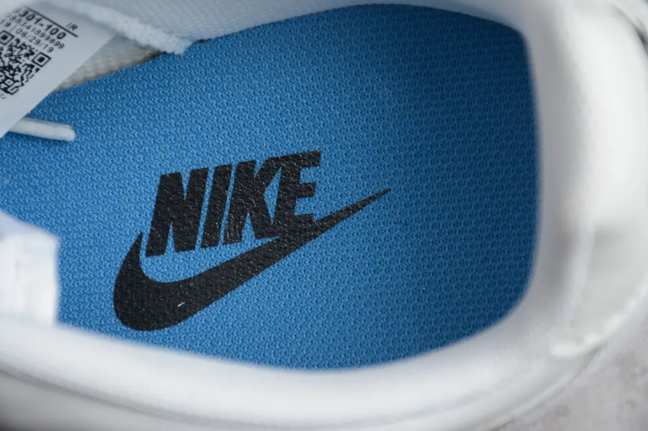 Nike Cortez White and Light Blue Lifestyle Sneakers 4