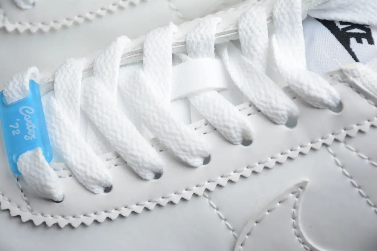 Nike Cortez White and Light Blue Lifestyle Sneakers 7