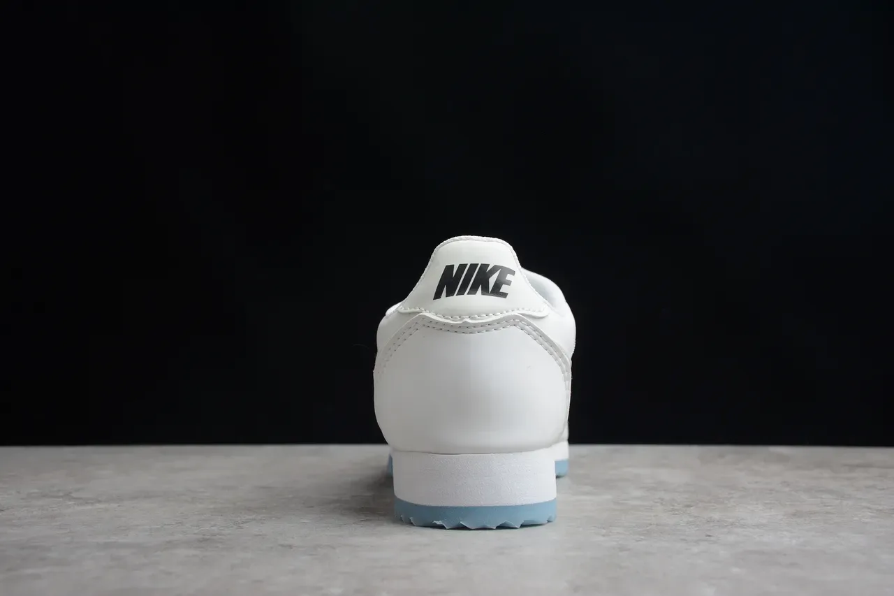 Nike Cortez White and Light Blue Lifestyle Sneakers 10