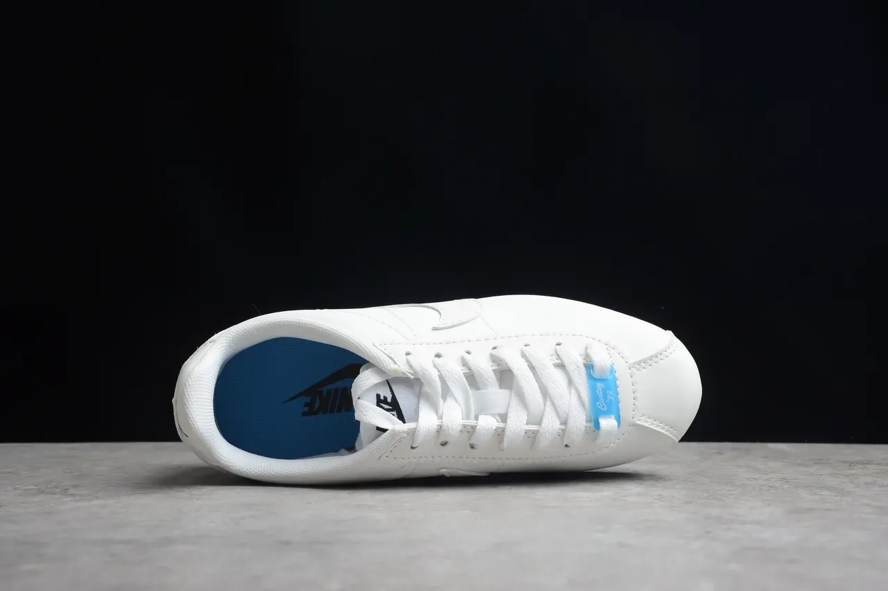 Nike Cortez White and Light Blue Lifestyle Sneakers 12