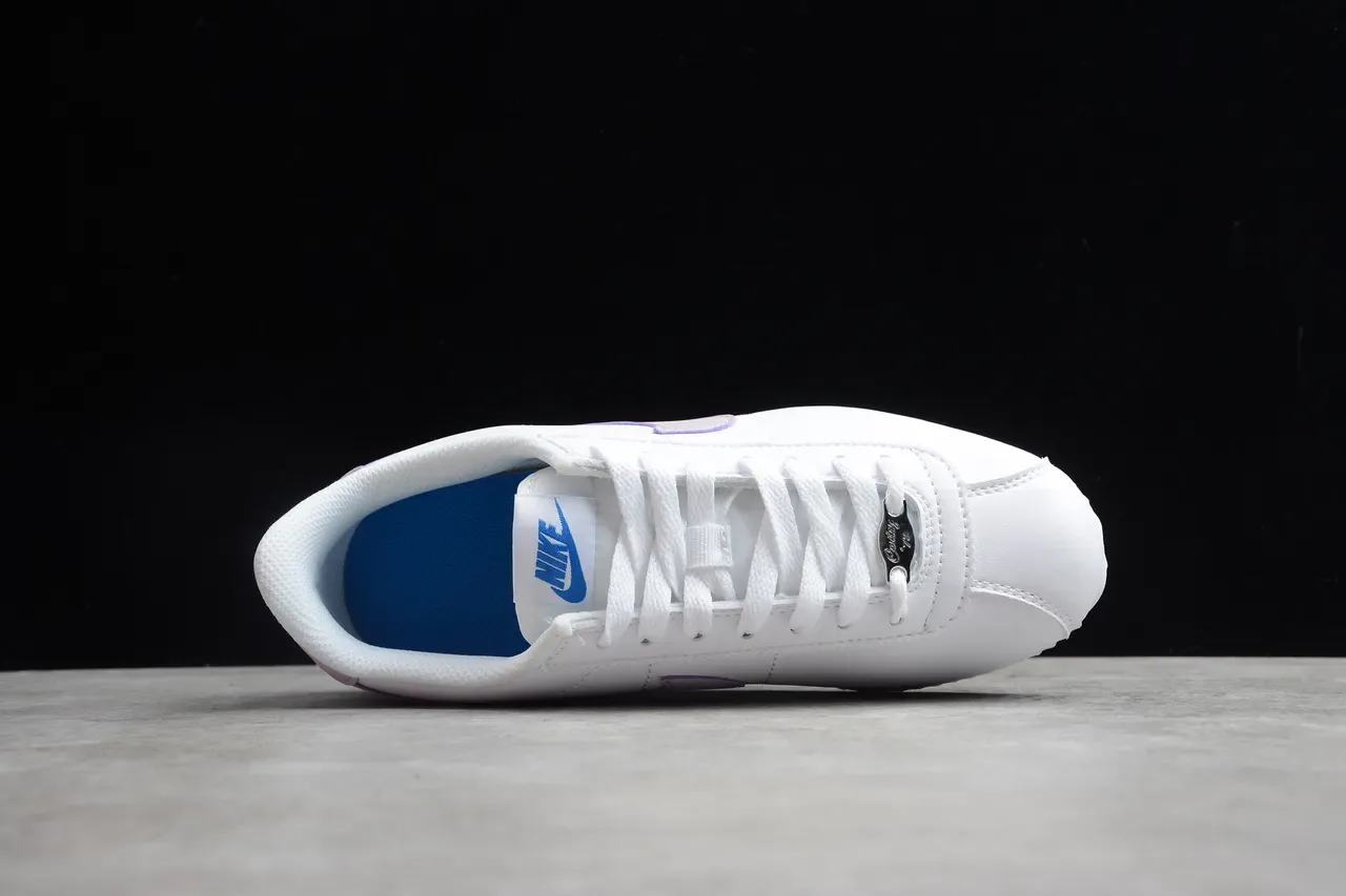 Nike Cortez White Lavender Blue Lifestyle Sneakers 14