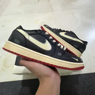 Nike Dunk Low Black Cream Red Sneakers Lifestyle