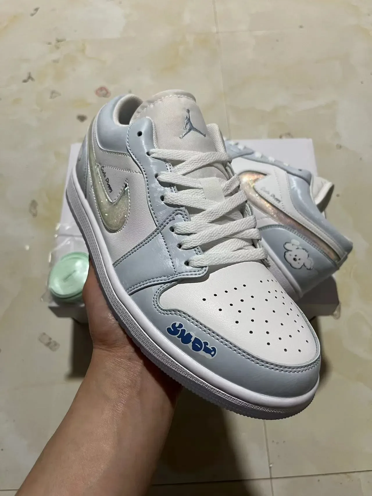 Nike Dunk Low 可爱小狗 浅灰生活方式运动鞋 2