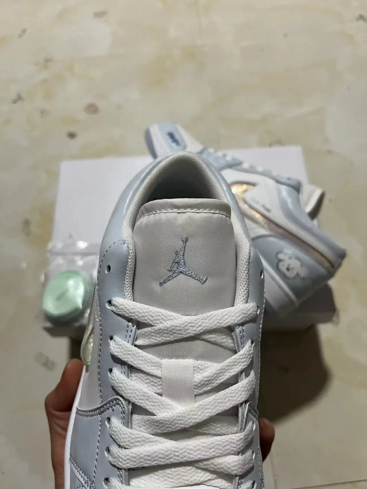 Nike Dunk Low 可爱小狗 浅灰生活方式运动鞋 4