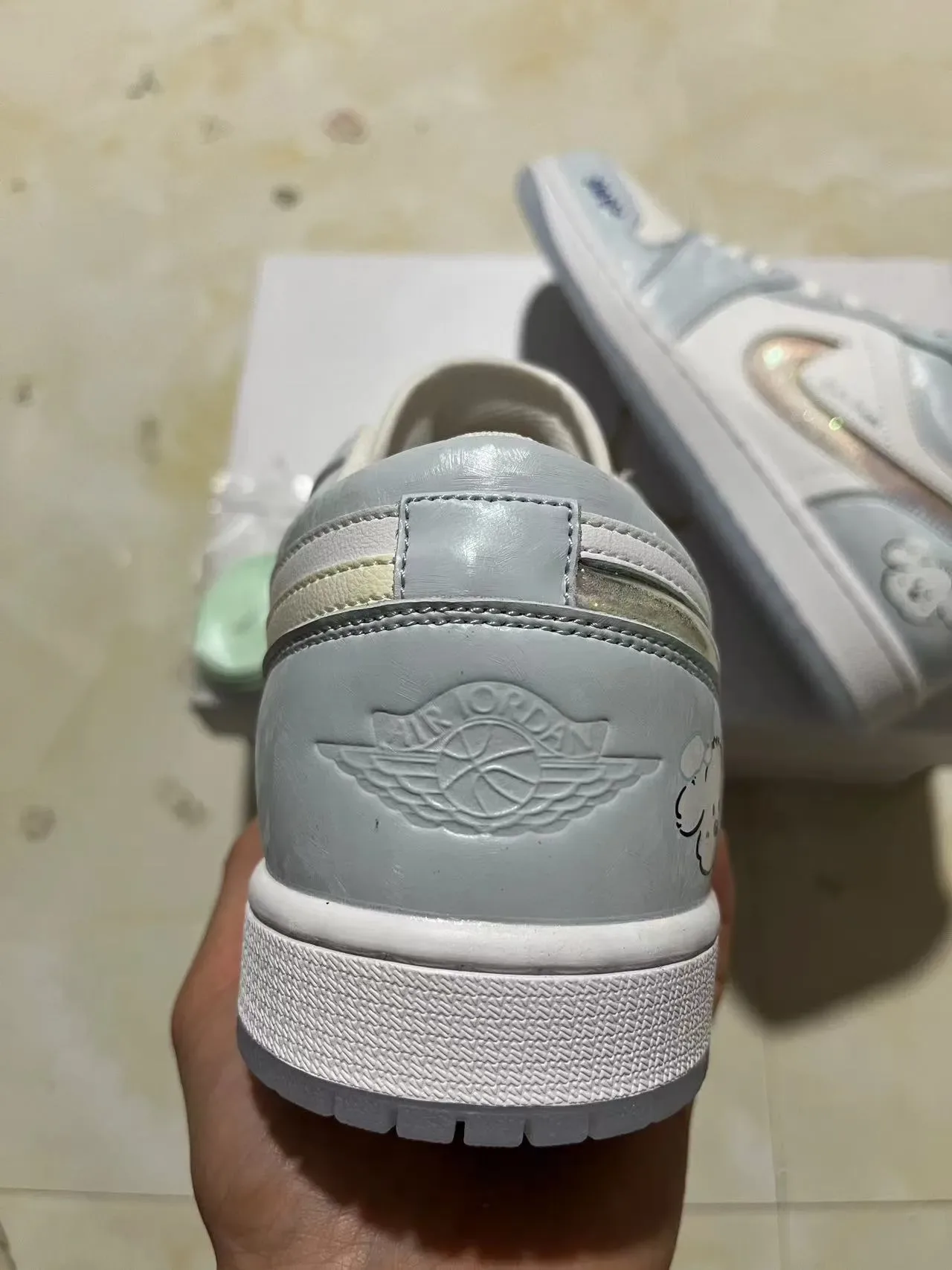Nike Dunk Low 可爱小狗 浅灰生活方式运动鞋 8