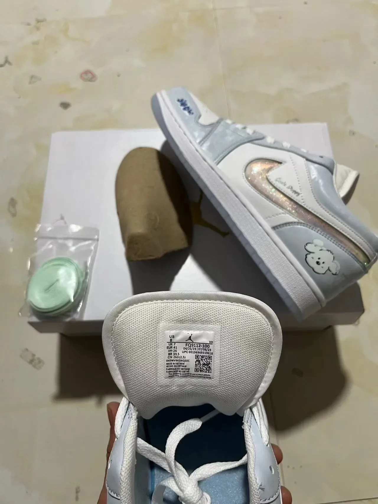 Nike Dunk Low 可爱小狗 浅灰生活方式运动鞋 9