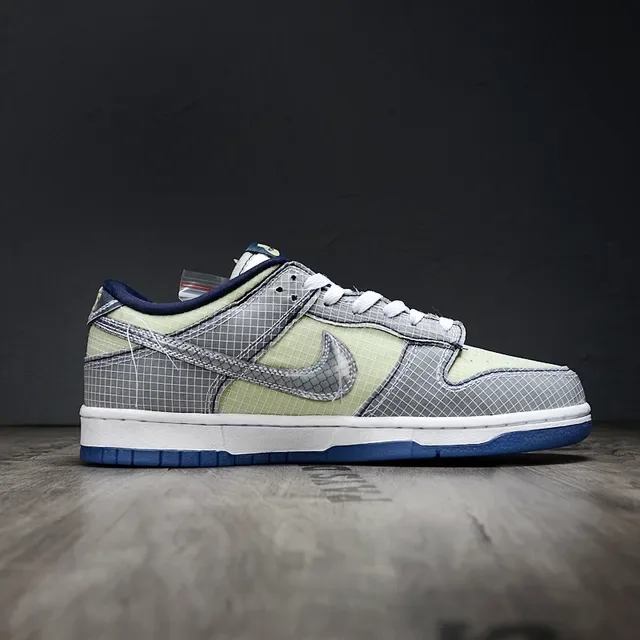 Nike Dunk Low Gris Vert Maille Grille Chaussures Lifestyle 6