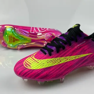 Nike Flyweave Ultra Magenta Purple Neon Yellow Firm-Ground Sapatos de Futebol
