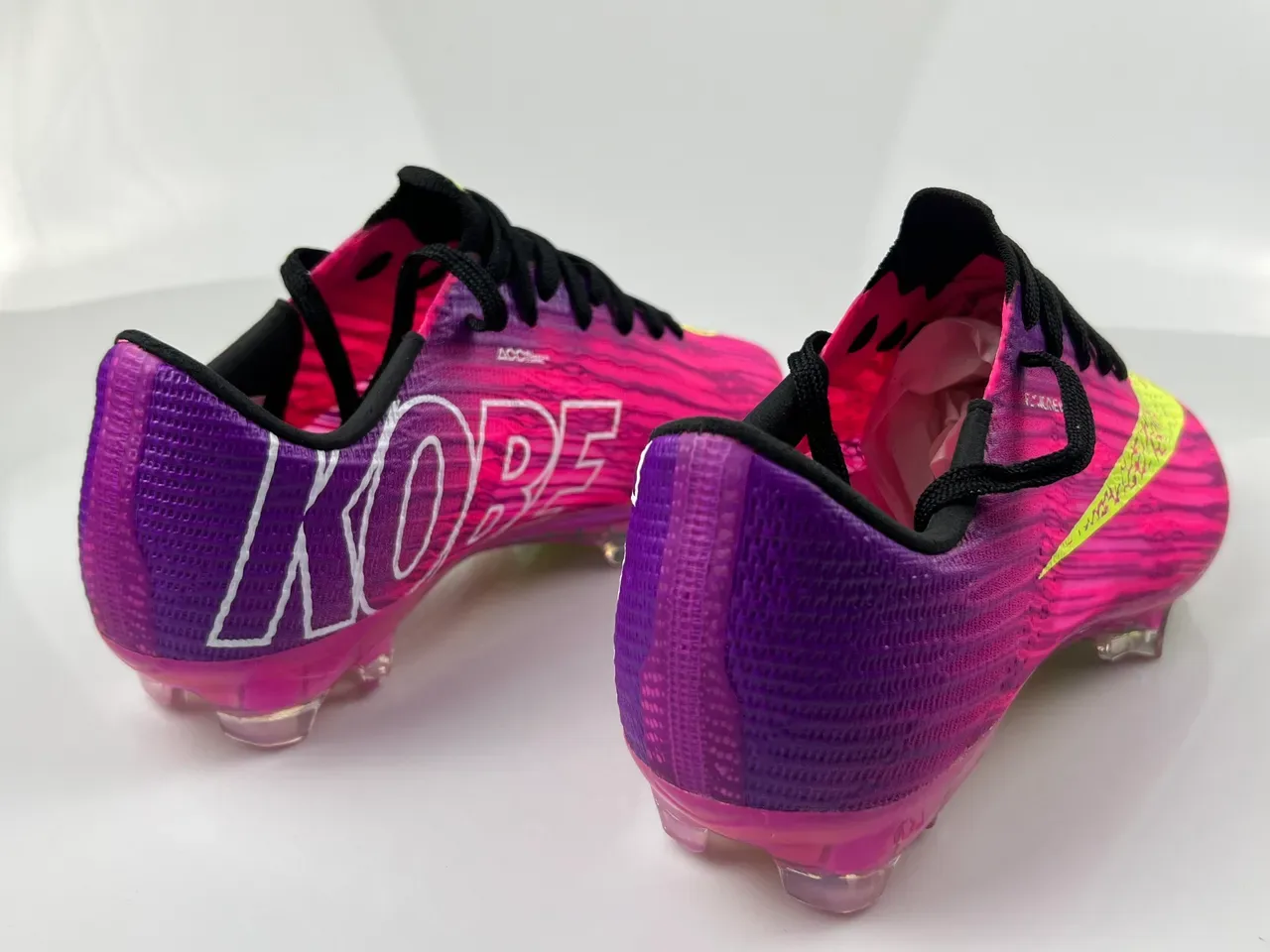 Nike Flyweave Ultra Magenta Purple Neon Yellow Firm-Ground Zapatos de fútbol 2