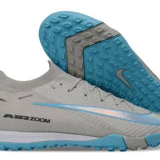 Nike 灰蓝 袜式针织鞋面 彩虹 Swoosh 覆盖 草地足球鞋