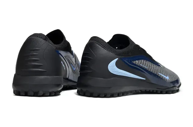 Nike Gripknit Black Blue Knit Upper Construction Turf Soccer Shoes 5