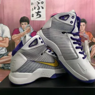 Nike Hyperdunk 2008 সাদা বেগুনি হলুদ বাস্কেটবল জুতো