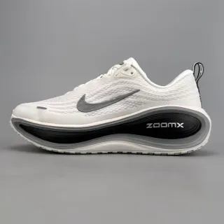 Nike Invincible Run أبيض رمادي شبكة هندسية علوية طول كامل ZoomX التخميد أحذية الجري