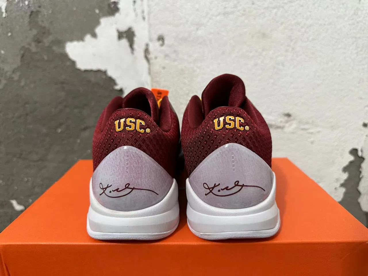 Nike Kobe 4 Protro Maroon Gold Basketball Shoes 2