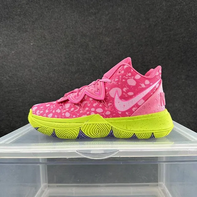 Nike Kyrie Tênis de Basquete com Upper de Knit Pointillé Rosa Amarelo de Topo Alto 2