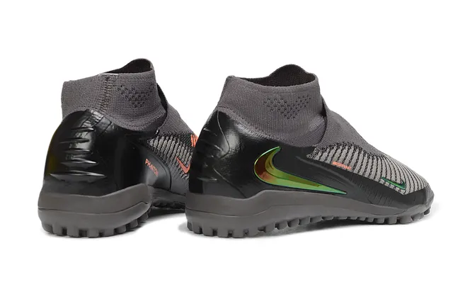 Nike Mercurial أسود رمادي جوارب ملائمة كولار محبوك مخطط منتصف القدم ملعب أحذية كرة قدم 5