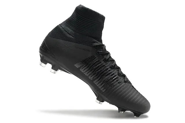 Nike Mercurial Alto-Corte Coral-Rosa Sola Firme Sapatos de Futebol 2