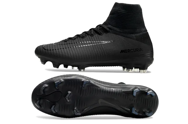 Nike Mercurial Alto-Corte Coral-Rosa Sola Firme Sapatos de Futebol 7