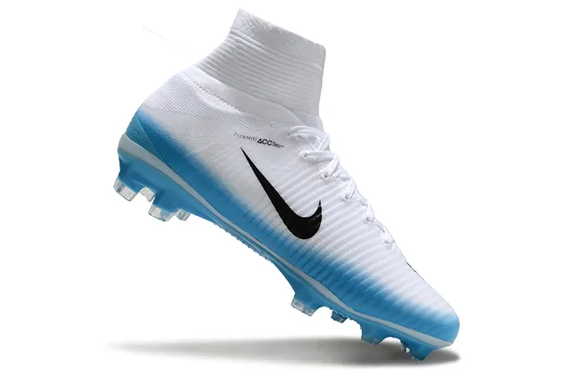 Nike Mercurial Alto-Corte Coral-Rosa Sola Firme Sapatos de Futebol 9