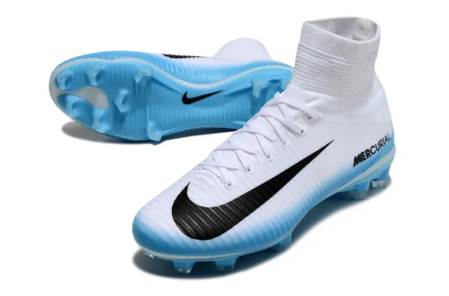 Nike Mercurial Alto-Corte Coral-Rosa Sola Firme Sapatos de Futebol 11