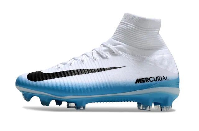 Nike Mercurial Alto-Corte Coral-Rosa Sola Firme Sapatos de Futebol 15
