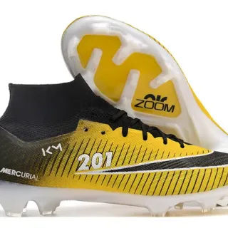 Nike Mercurial Superfly 201 Yellow Black Firm-Ground Soccer Shoes