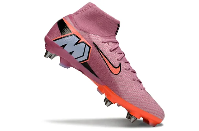 Nike Mercurial Superfly Air Zoom Rosa Naranja Zapatillas de fútbol para terreno firme 2
