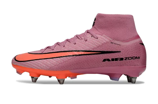 Nike Mercurial Superfly Air Zoom Rosa Naranja Zapatillas de fútbol para terreno firme 7