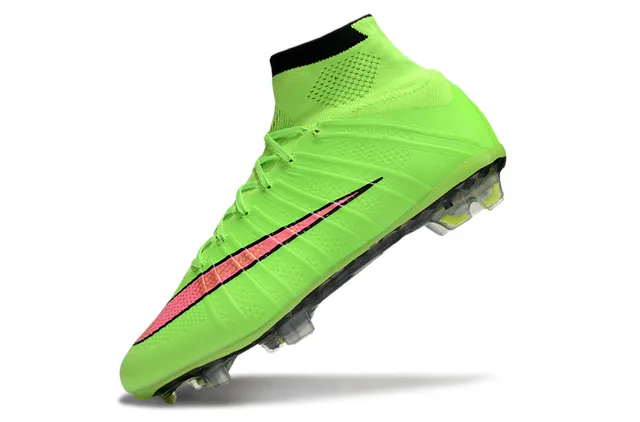 Nike Mercurial Superfly नियोन लाइम ग्रीन पिंक फर्म ग्राउंड फुटबॉल जूते 3