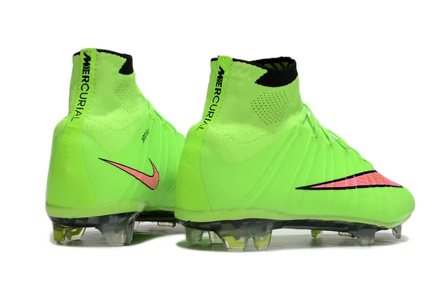 Nike Mercurial Superfly नियोन लाइम ग्रीन पिंक फर्म ग्राउंड फुटबॉल जूते 5