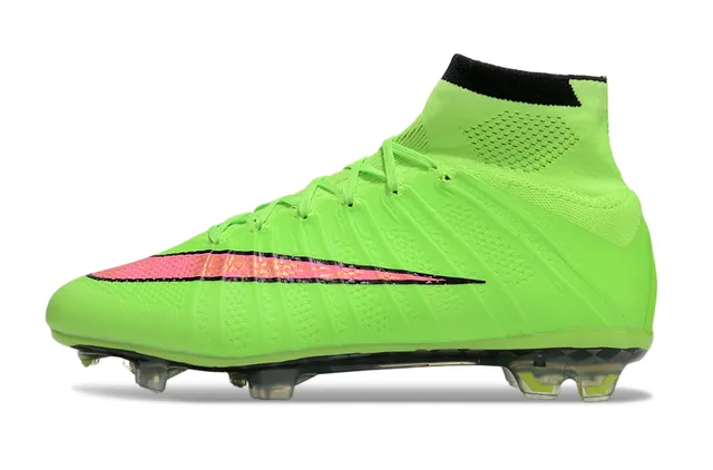 Nike Mercurial Superfly नियोन लाइम ग्रीन पिंक फर्म ग्राउंड फुटबॉल जूते 7
