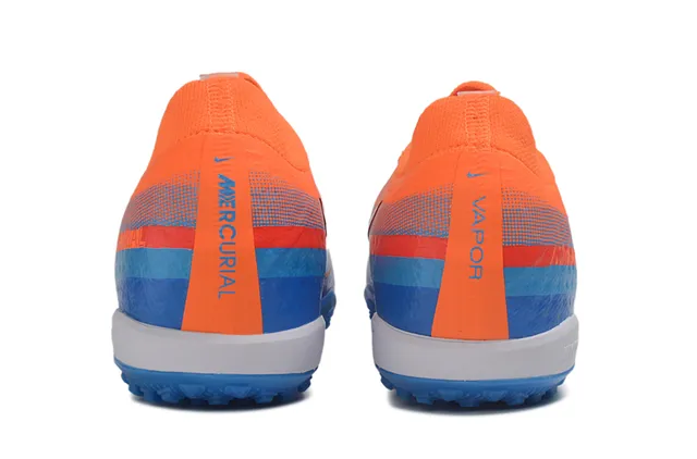 Nike Mercurial Turf Orange Blue Red Turf Soccer Shoes 4