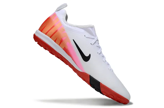 Nike Mercurial Turf White Red Pink Gradient Turf Soccer Shoes 2